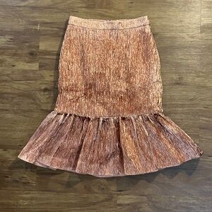 J. Crew Copper A-Line Skirt Size 000